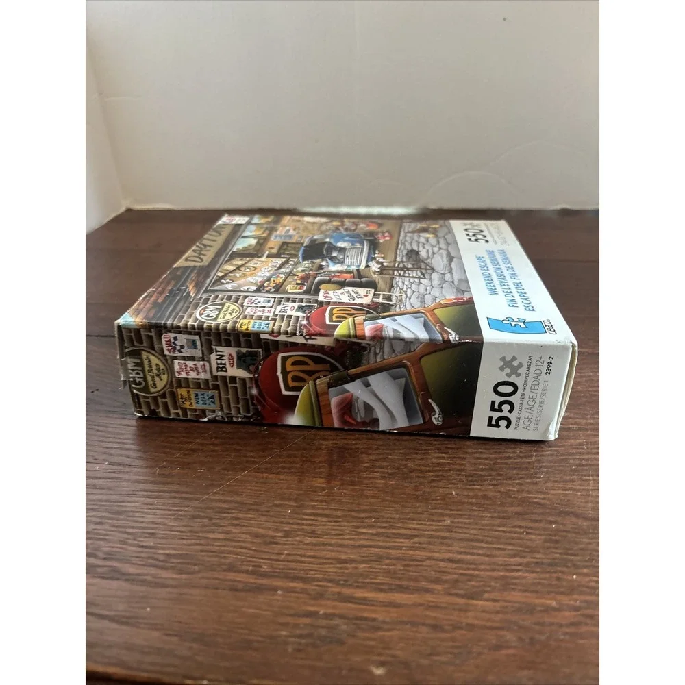 Ceaco Puzzle 550 Piece Weekend Escape‎ Garage Cars Chickens Complete Make In USA
